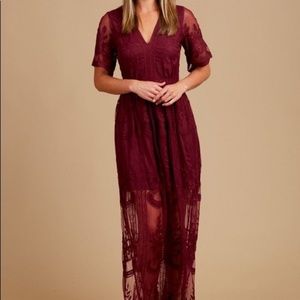 Altar’d State Dress - Maroon